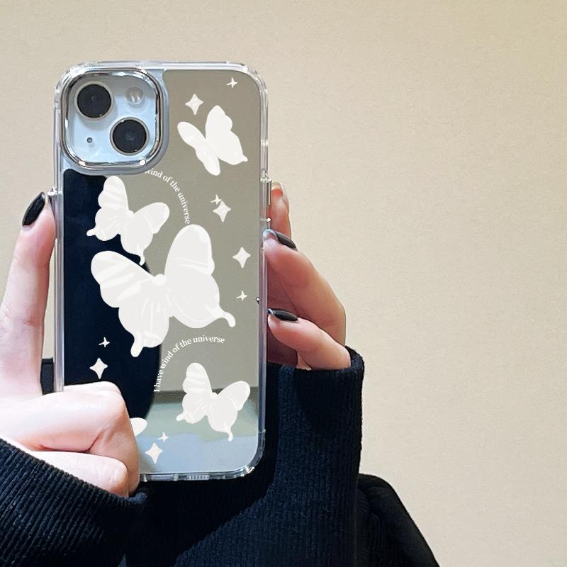 Mobile Phone Cases for iPhone 11 13 XR 15 Pro Max 12 14 Pro Max Case iPhone 16 XS Max Mirror Protective Case Mirror Exquisite Cartoon Waterproof