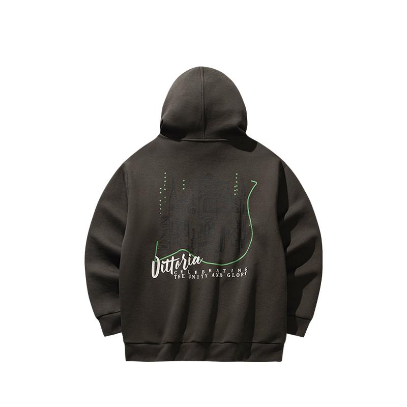 Anta Comfortable Loose Fit Hooded Letter Casual Simple Sweatshirt Men sweatshirt 152548710S-3