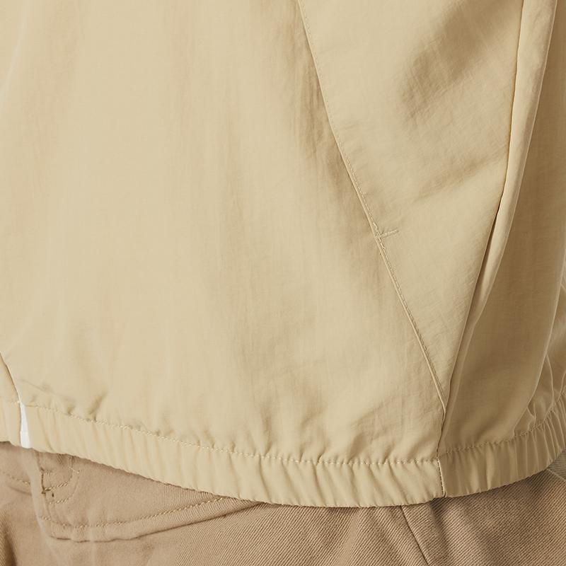 Puma Jaqueta Corta-vento Casual Respirável com Estampa de Logotipo Jaquetas Femininas Cáqui 678351-87