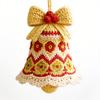 Gebreide Kerstman Ornament Kit – Doe-het-zelf Haak Kerstdecoratie, Kerstboom Hanger & Huisfeest Decoratie, Geschikt voor Beginners
