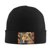 Leopard In Forrest Warm Knitted Cap Winter Knit Bonnet Hat Skullies Beanies Hip Hop Caps for Unisex
