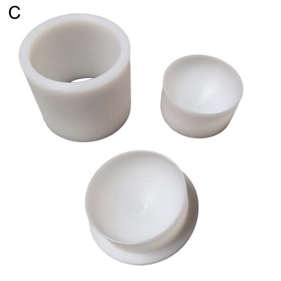 Soap Mold 3D Bath Salt Ball Mold Non-Stick 6.35CM/5.8CM Diameter Shampoo Press Bar