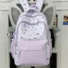 Schoolbag Junior High School High School Student Schoolbag Cute Bow Kitten Backpack College Style High Value Small Fresh Backpack
