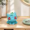 Environmentally Friendly Statue Cute Bulbasaur-Shaped Resin Figurine, Classic Cartoon Collectible with Red Eyes Green Waterproof Outdoor Ornament
