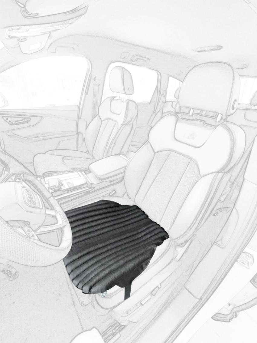 

Ekkoseat car seat cover, buckwheat husk filler чорний