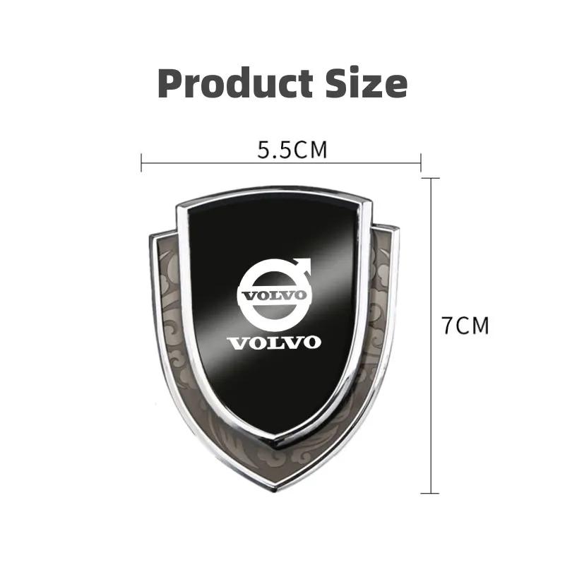 Kovový znak štítu na auto Znak na bok blatníku karoserie kufru Odznak Logo Samolepka Pro Volvo xc60 xc90 v40 v60 v50 s60 Autopříslušenství