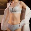 Bra Sexy Hollow Out Bra Memory Titanium Soft Underwire Minimizer Lift Side‑Support Brassiere for Women