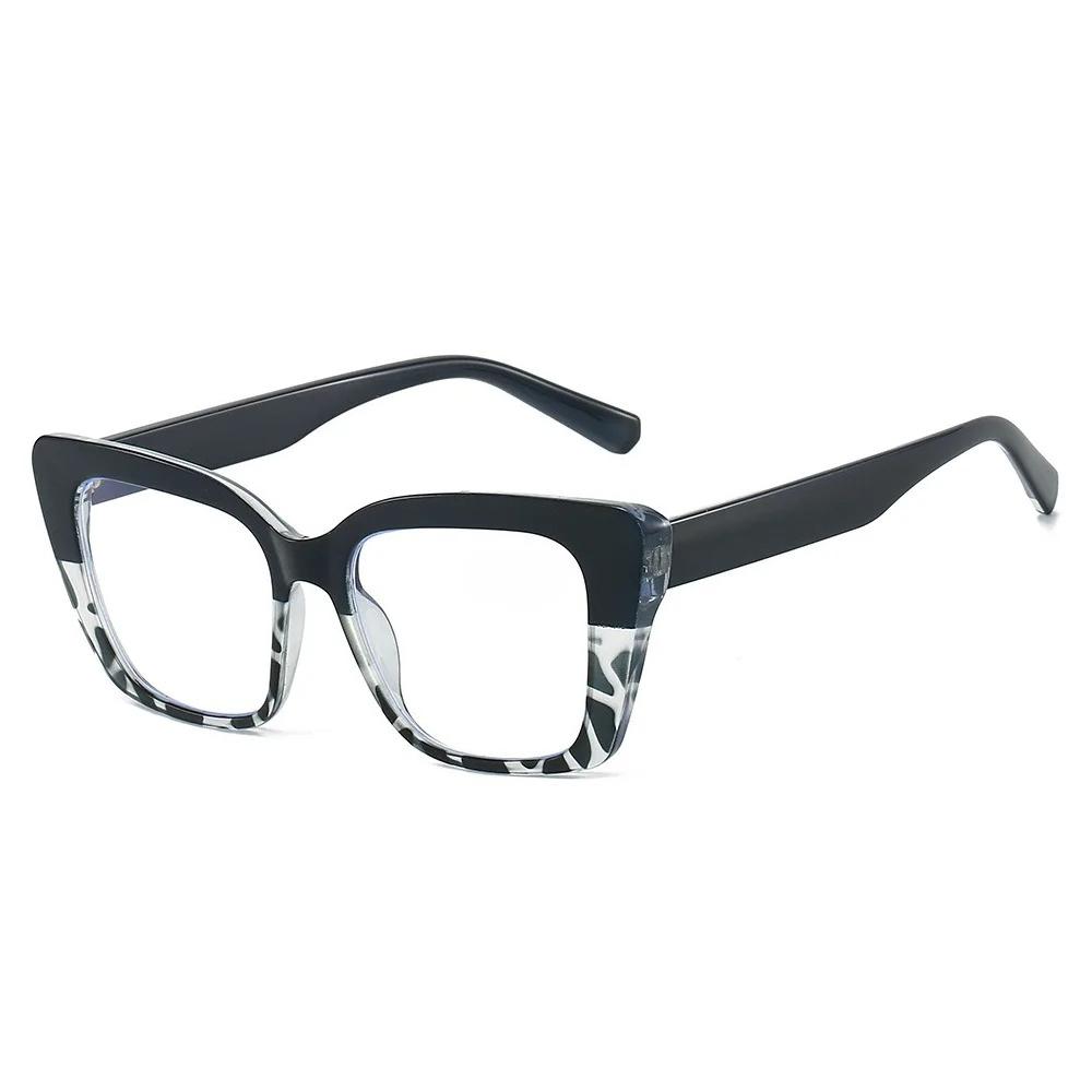 Men's & Women's Blue Light Blocking Presbyopia Glasses Fashionable Oversized Square Frame HD Reading Glasses Diopter 0 To +4.0