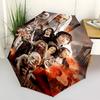 1pc Lord of the Rings Automatic Folding Umbrella - Compact 8-Rib Design, Durable Plastic & Iron1466L