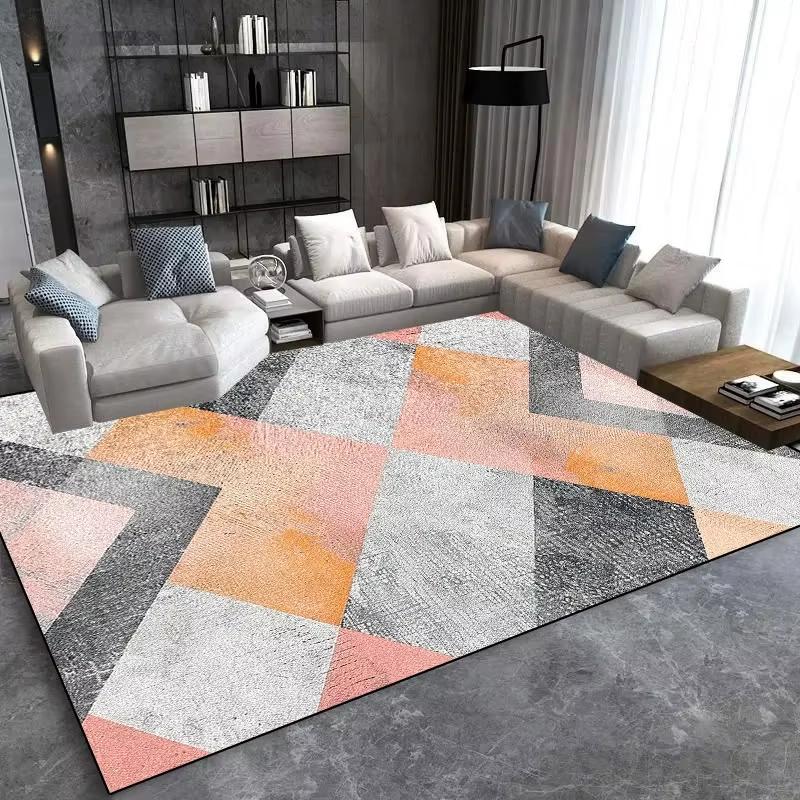 Modern Light Luxury Large Area Rug for Living Room Sofa Carpets Soft Bedroom Mat Washable Doormat Home Decor