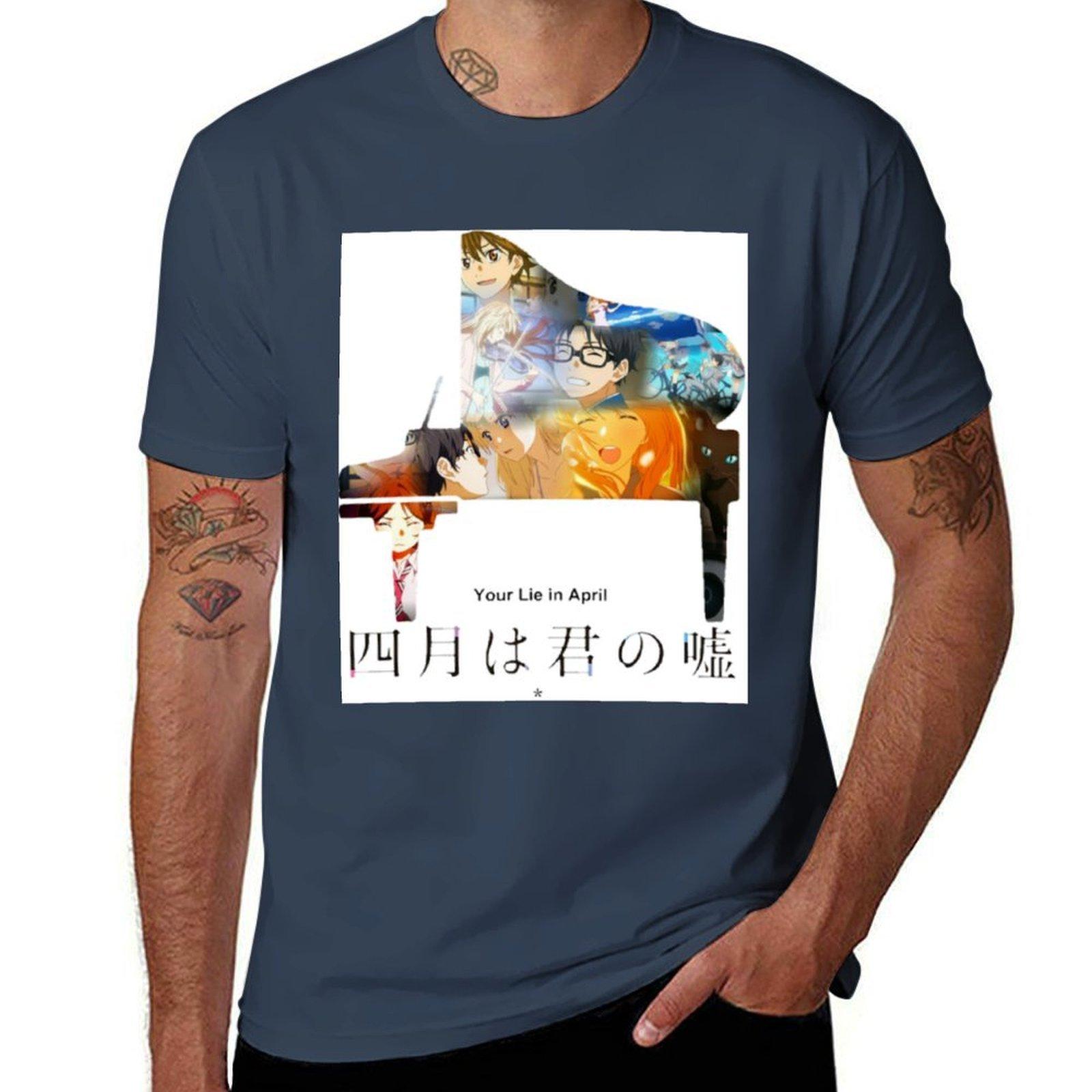 Your Lie In April Tshirt Casual Basic Street Style Tshirt S