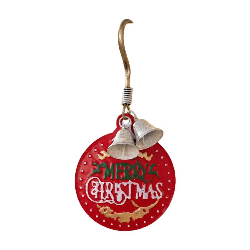 

Merry Christmas Door Hanger Sign for Front Door Chrismas Welcome Wreaths Sign with Bells Wall Xmases Tree Ornament
