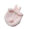Plush Bunny Eared Drawstring Storage Bag With Multipurpose Use For Travel And Home Organization