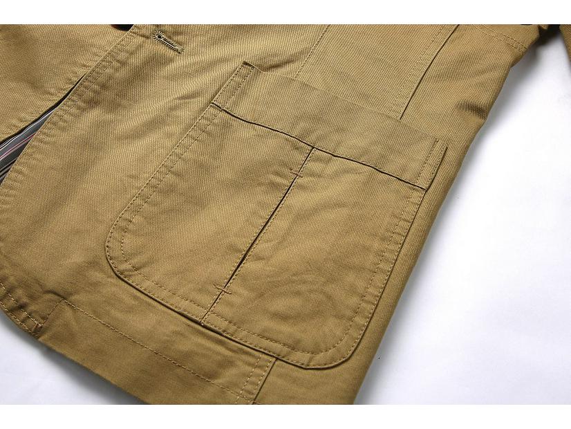 Men's Business Casual Pure Cotton Jacket Coat - Casual Fashion Menswear.