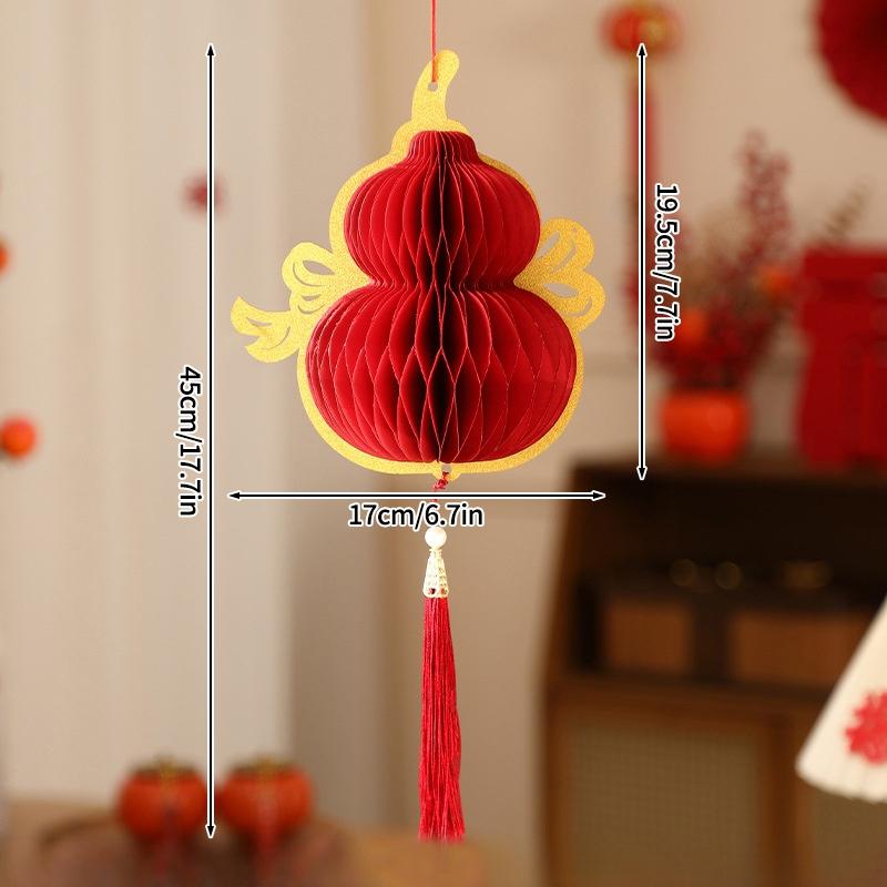 Chinese New Year Paper Lanterns Decorations  Lunar Horse Year Honeycomb Ornament Spring Festival Housewarming Tet Decor