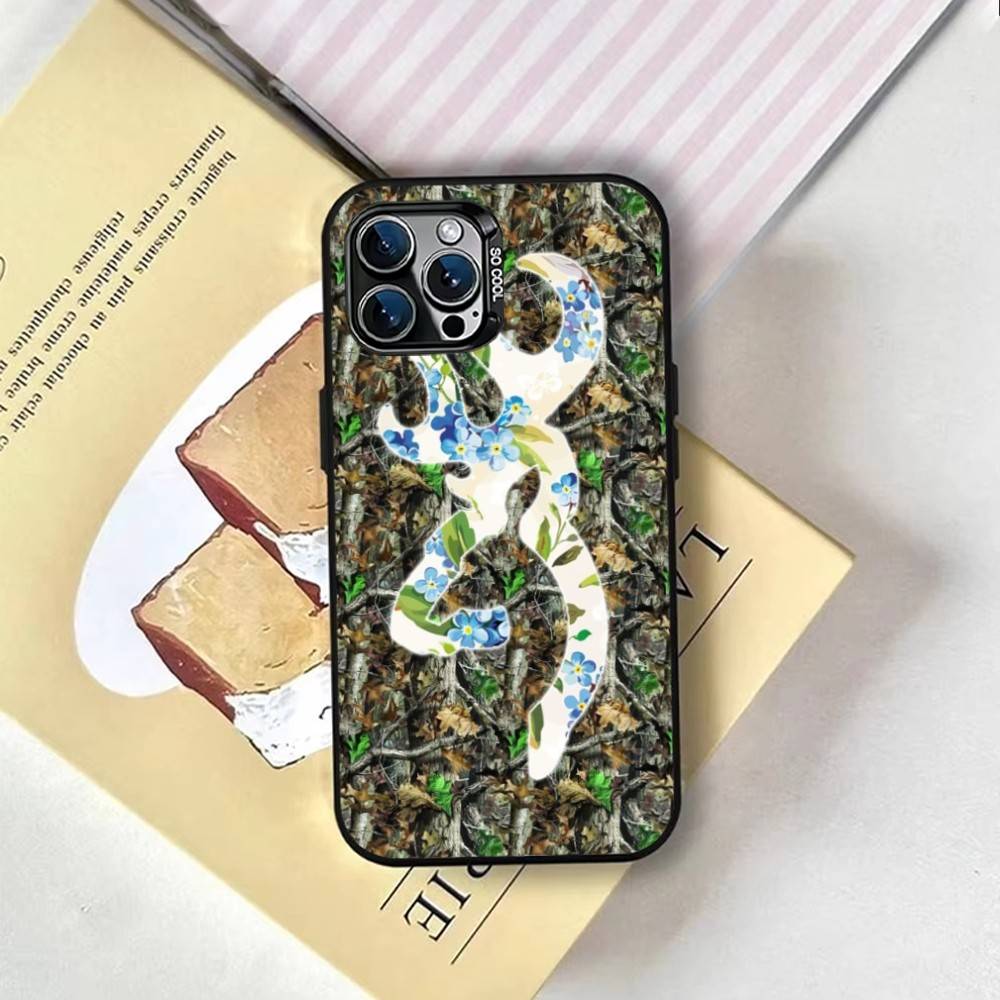 Jagd Camo Handyhülle Für iPhone 17,16,15,14,13,12,11 Plus,Pro Max,XS,Farbig Silberbeschichtete Innenabdeckung