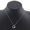 Used [TIFFANY&Co.] Tiffany Open Heart Elsa Peretti Silver 925 Unisex 2.5g Necklace