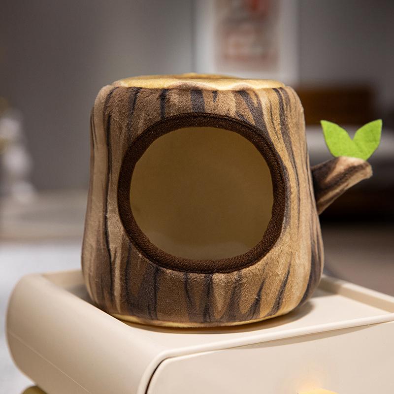 Cute Simulation Bird Tree House Doll Plush Toy Doll Sparrow Nest Doll Home Living Room Ornament