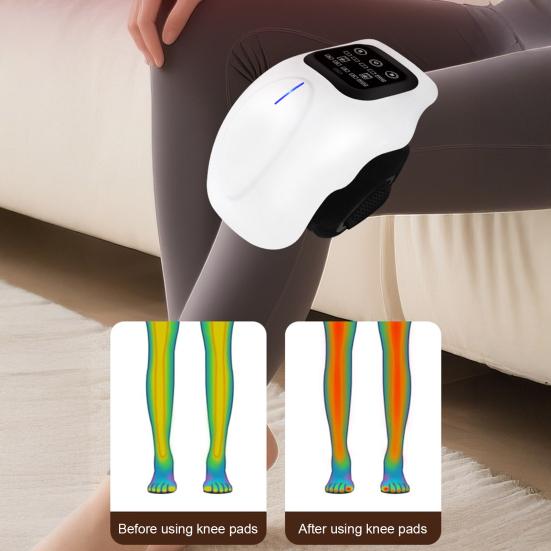 Vyhřívaný masážní přístroj na kolena Nastavitelný vyhřívaný návlek na kolena s LED dotykovou obrazovkou a vibracemi Dobíjecí vyhřívaná podložka na kolena pro péči o klouby