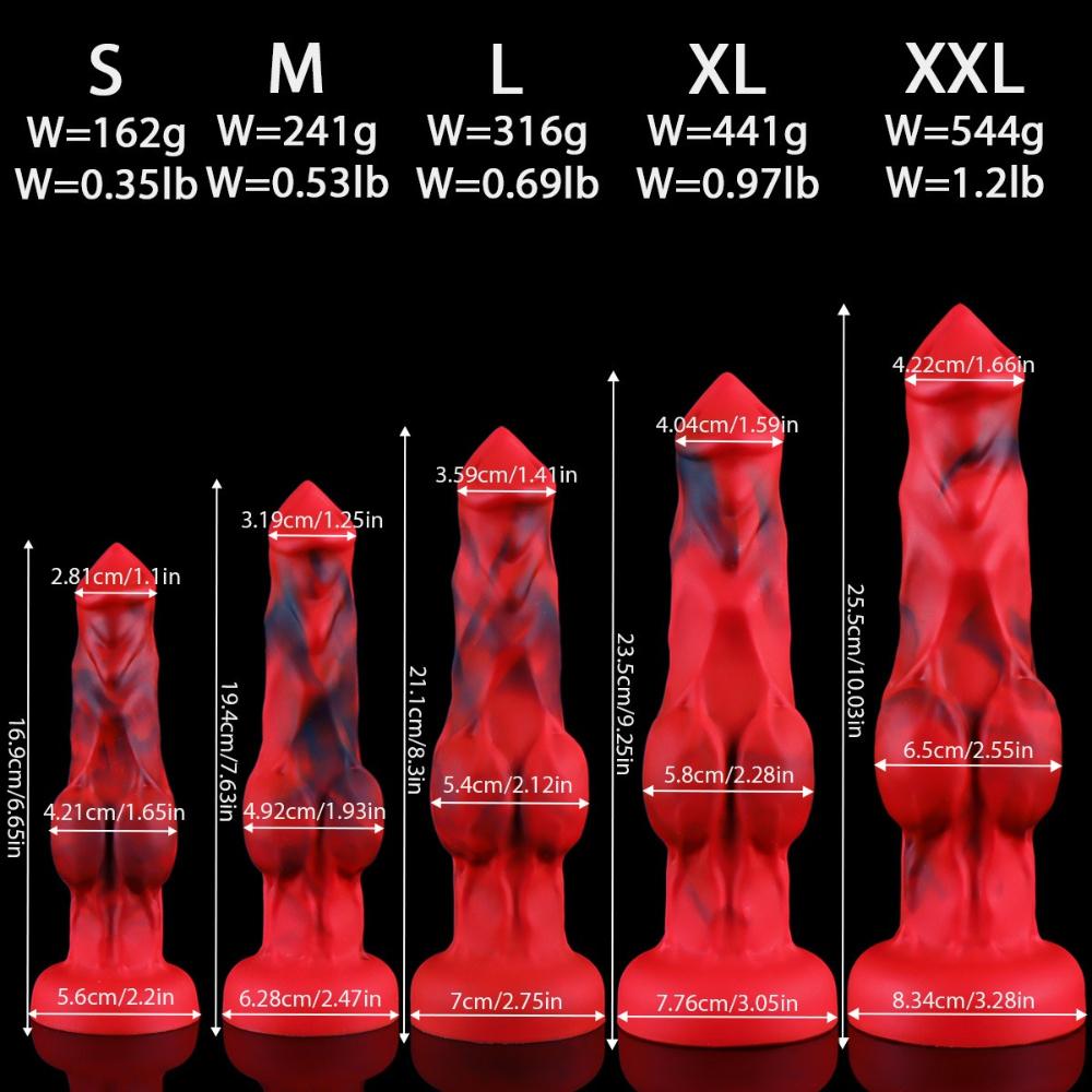Weiblicher SM-Tierförmiger Silikon-Analplug - Neuartiger Realistischer Dildo Erwachsenen-Sexspielzeug