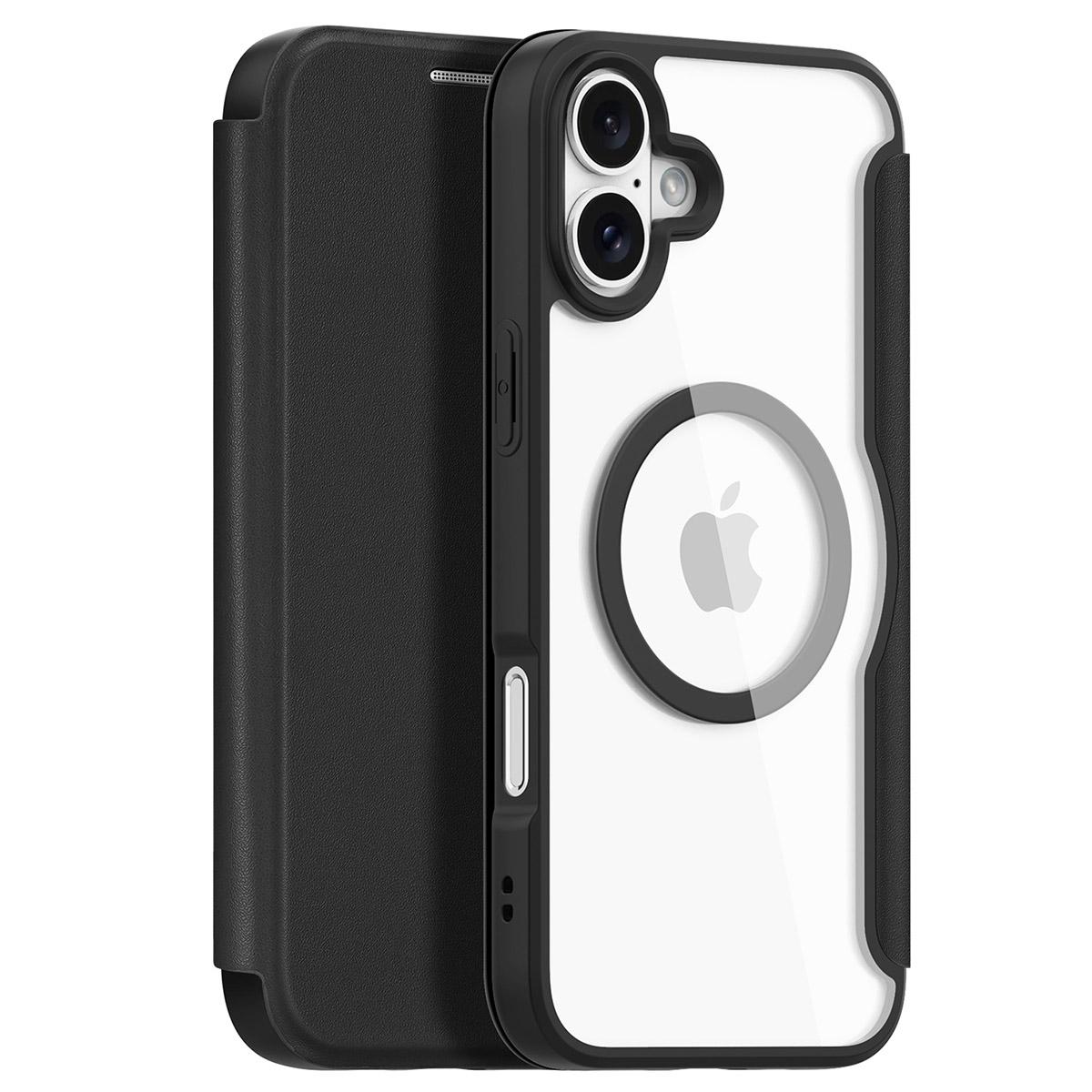 

DUX DUCIS Skin X Pro for iPhone 16 Magnetic Case Card Slot PU Leather Flip Phone Cover