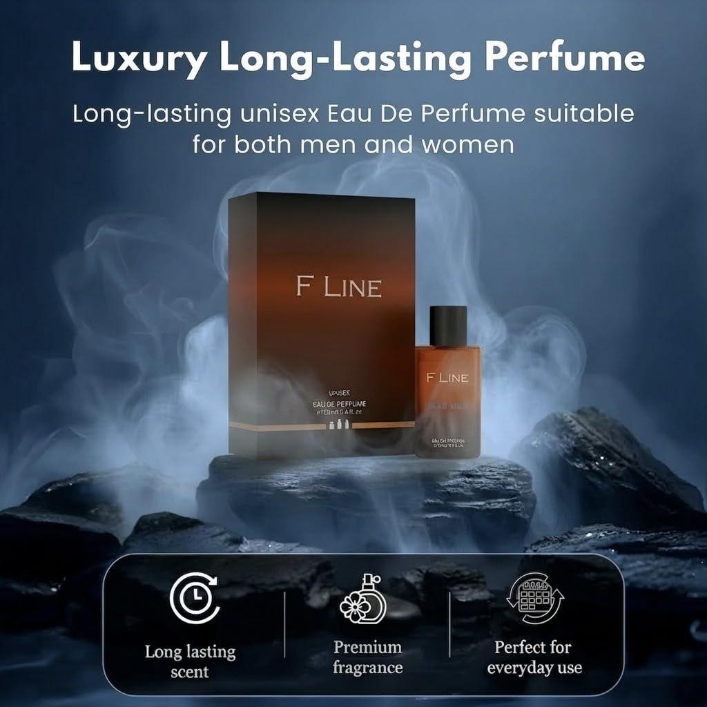 

F LINE Blue Vibe Unisex Eau De Parfum 100ml | Long Lasting Luxury Perfume | Fresh Mint | Bergamot & Neroli | Premium Oil Based Fragrance 100 ml