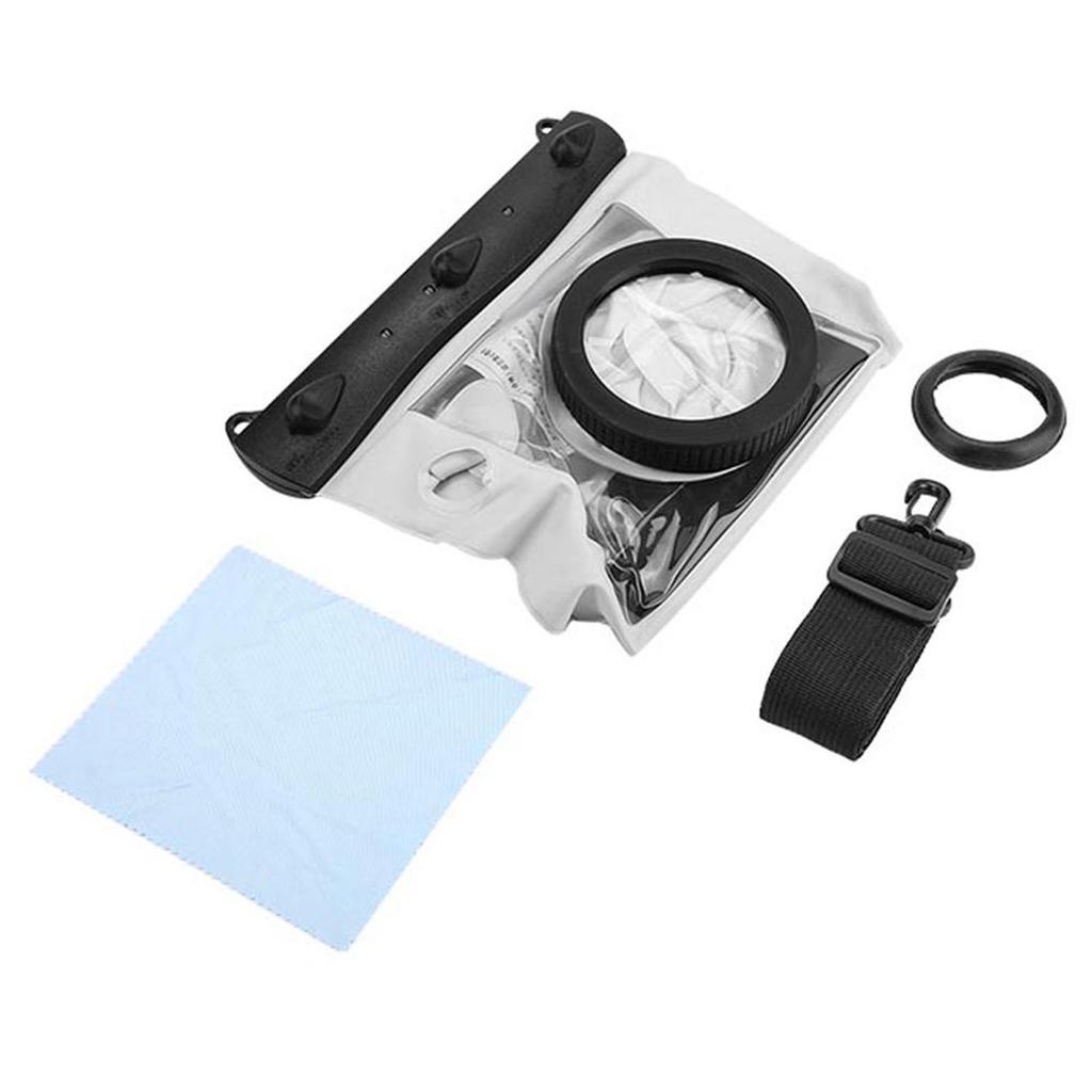 Tteoobl Unterwasser Wasserdichtes Tauchgehäuse Tasche 20M für Nikon DSLR Kameras