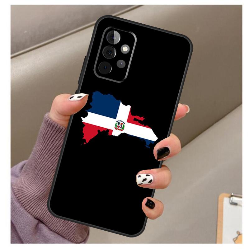 Dominican Republic Flag Case For Samsung Galaxy A54 A34 A24 A14 A53 A33 A23 A13 A52 A32 A22 A12 A71 A51 A15 A25
