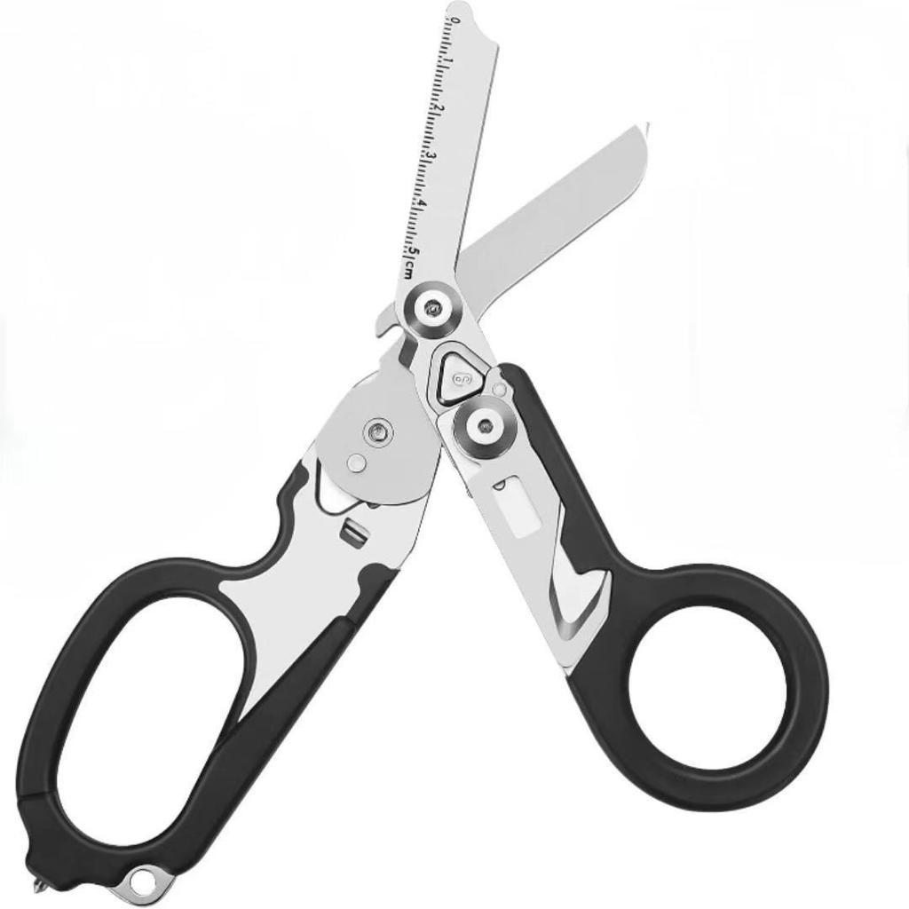 Multifunctional Emergency Rescue Shears With Strap Cutter Glass Breaker Outdoor Survival Emergency Response Tool