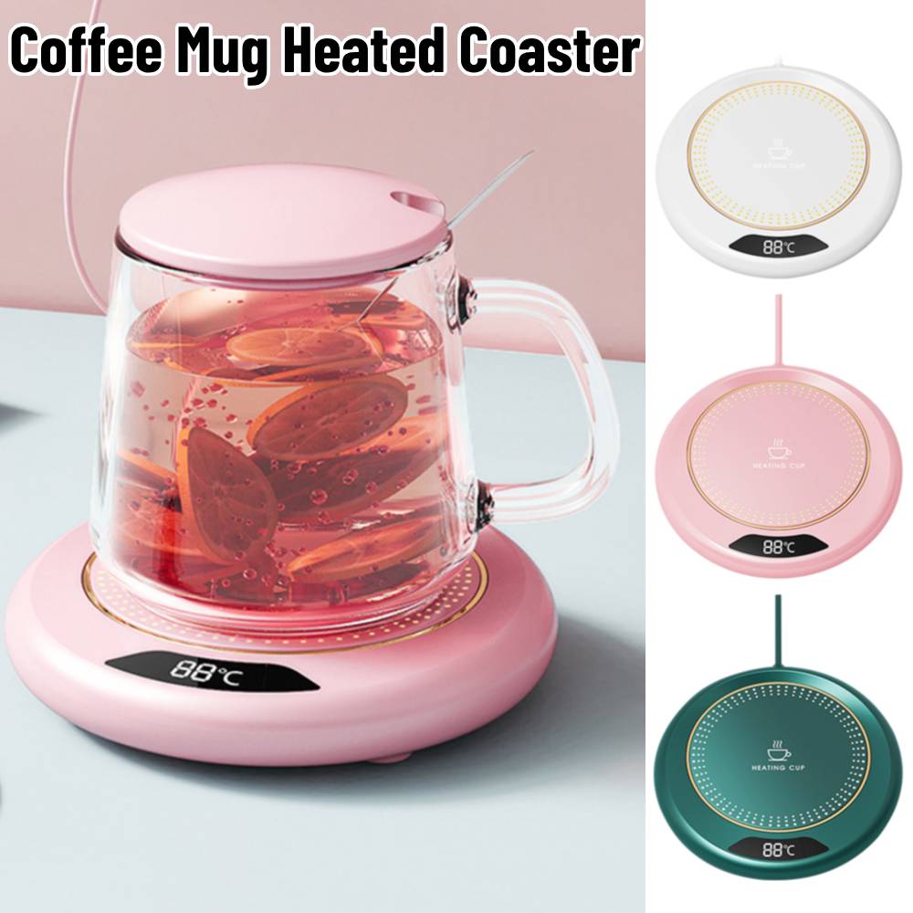 Aquecedor de Copo USB Aquecedor de Caneca de Café Base Aquecedora 3 Níveis de Temperatura Termostático Prato Quente Almofada Aquecedora para Leite Chá Água Aquecedor de Copo