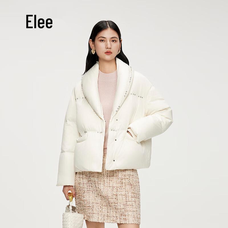 Aiyilai Women's Short Goose Down Blazer Jacket
