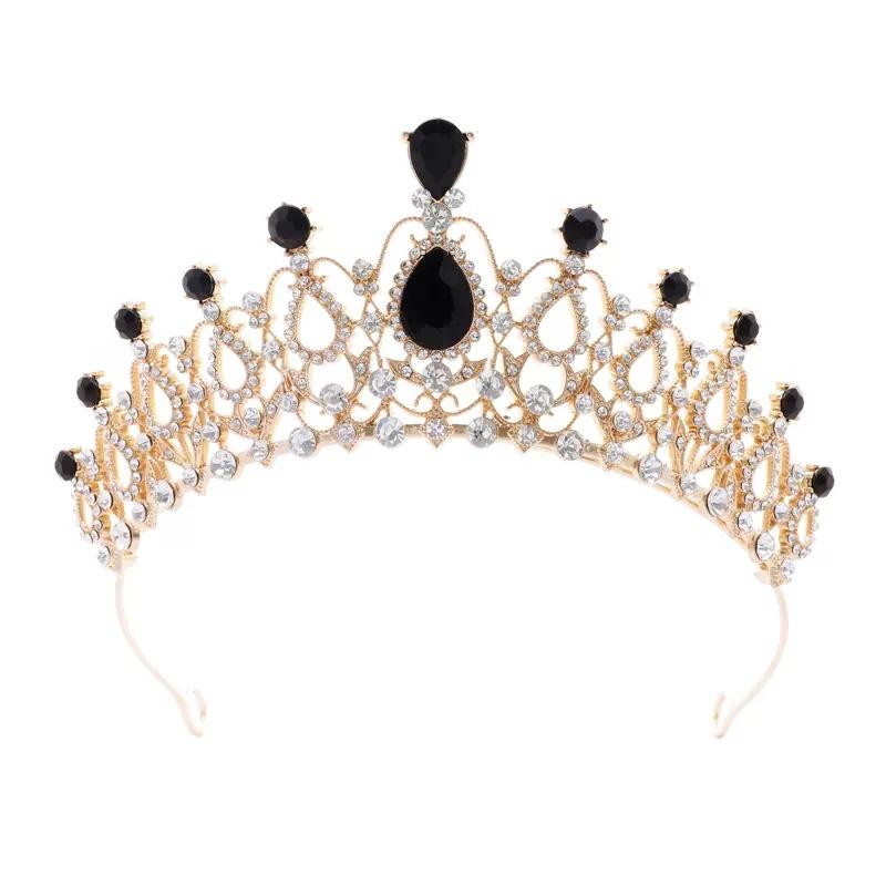 Krone Brautkopfschmuck Barockstil luxuriös und elegant weiblich 18-jährige erwachsene Prinzessin Geburtstagskrone Hochzeitskleid