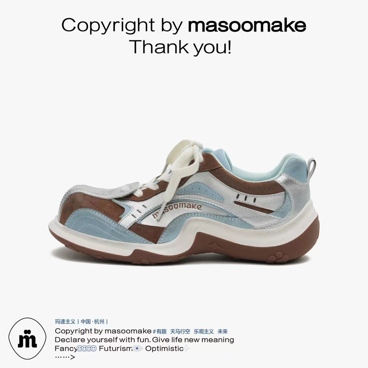 

Masoism 2025 niche design ins tide cute claw shoes women s summer platform sports shoes casual big head shoes trend 40 синий