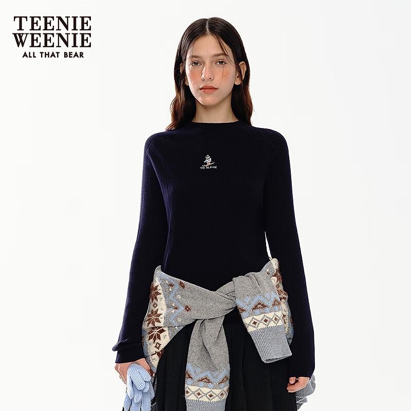 

Женский вязаный свитер Teenie Weenie с мультяшным медведем M