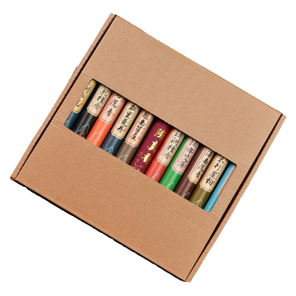 11 Sets Incense Sticks Natural Herbs Wormwood Incense Repellent Sticks for Night Sleeping