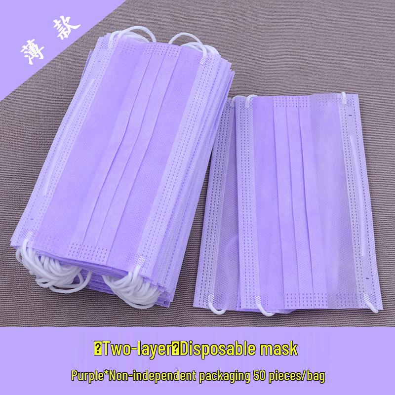 Disposable Breathable Summer Face Mask - Single and Double Layer, Black & White