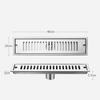 Bathroom Use 304 Shower Drain Floor Drain Rectangular Drainage Double-layer Filtration Easy Installation Design For Bathroom