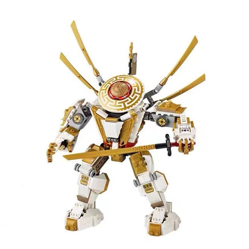 Figura de Acción Mech Dorada Lloy Ninja Set de Bloques de Construcción Modelo Decorar Plástico