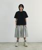 SCALLYWAG [Ryu Jeong-Ran × Skelly Wung] Pull Up Crop T-Shirt [Black]