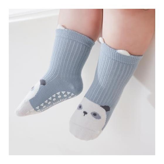[HAYAHARU] Baby Socks, Anti-Slip, 5 Pairs, Cute Socks, Baby Socks, Girls, Boys, Sneaker Socks, For Going to Kindergarten, Going to School,