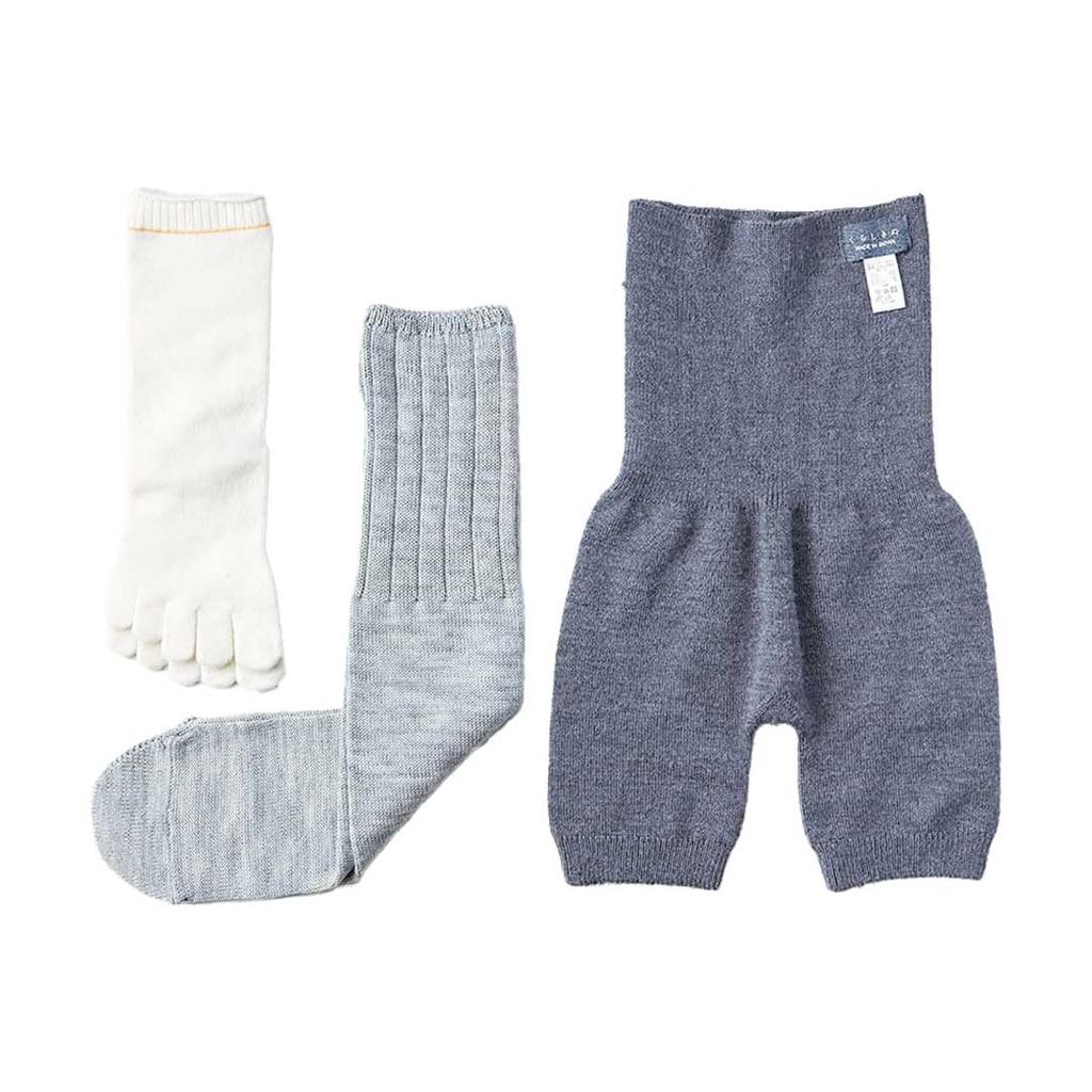 First Harapan Belly Cover Refreshing Inner Silk Wool Made in Natural Gift Wrapping Included Size [Kurashikinu] Set Warmer, Anti-Cold Socks, Socks,