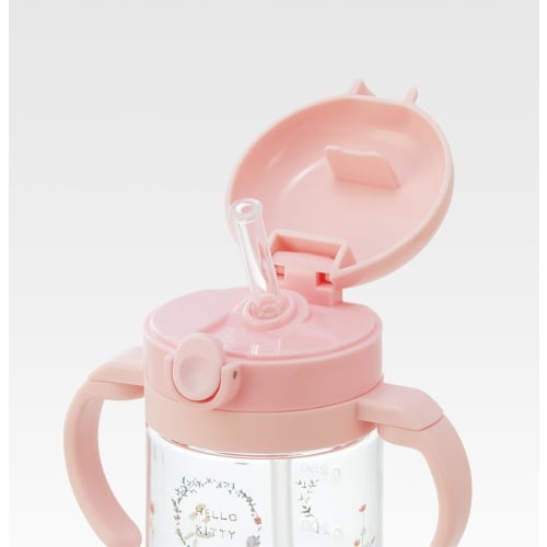 skater baby straw mug folding handle & shoulder type 2way type 370ml sanrio kitty recommended for ages 1 and up kshw2n-a