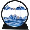 aMoving Sand Art Picture Glass Liquid Painting Natural Landscape Showpieces for Home Decor, Antique Gifts for Kids
