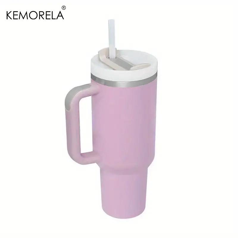 KEMORELA 40oz Stainless Steel Vacuum Insulated Tumbler 1182ML With Lid And Straw For Water Iced Tea Or Coffee Smoothie And More