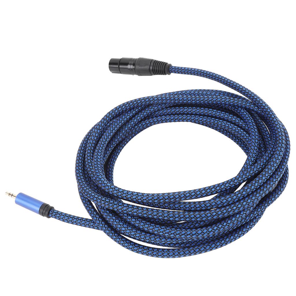 3.5mm To XLR Cable Male To Female 22AWG Shielded XLR Sound Cord for Microphone Mixer Sound Card