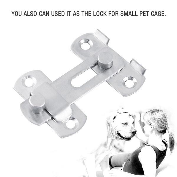 Hasp Latch Lock Sliding Door Window Cabinet Fitting Room Stainless Door Lock Safety Buckle