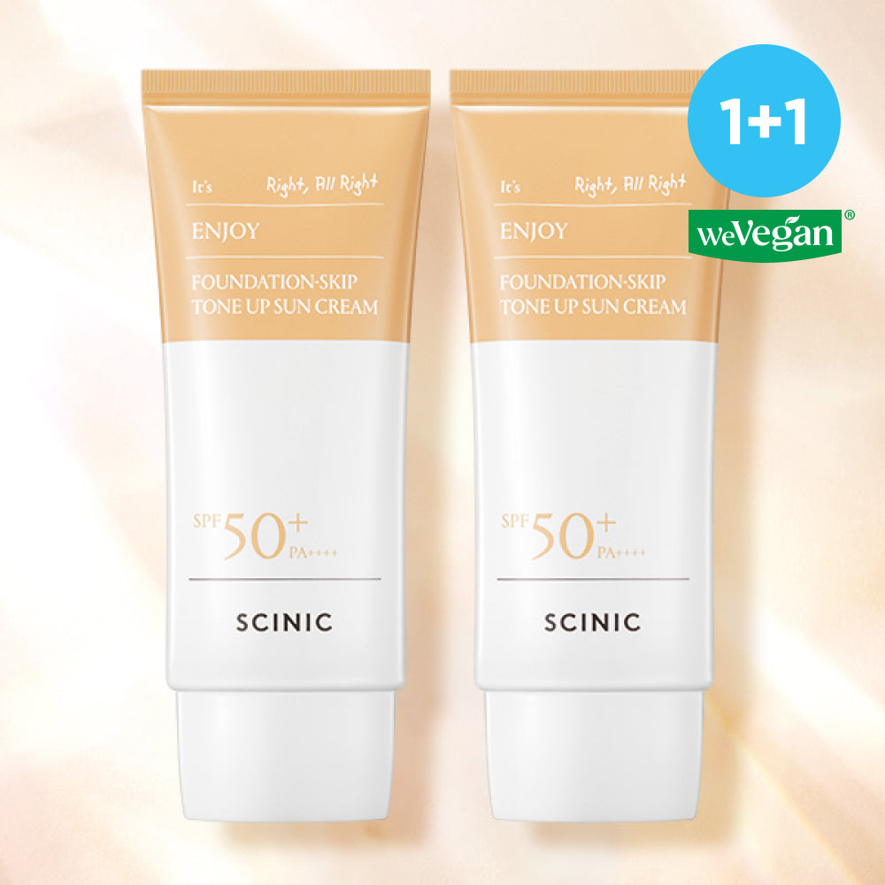 Scinic Enjoy Fade Skip Tone Up Sunscreen 50g (2-pack)
