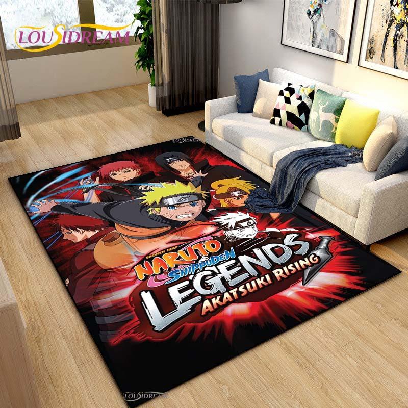 Bandai Naruto Cartoon Anime Carpet for Living Room Bedroom Cute Rugs Kitchen Door Kids Un-slip Floor Mats Alfombra Birthday Gift