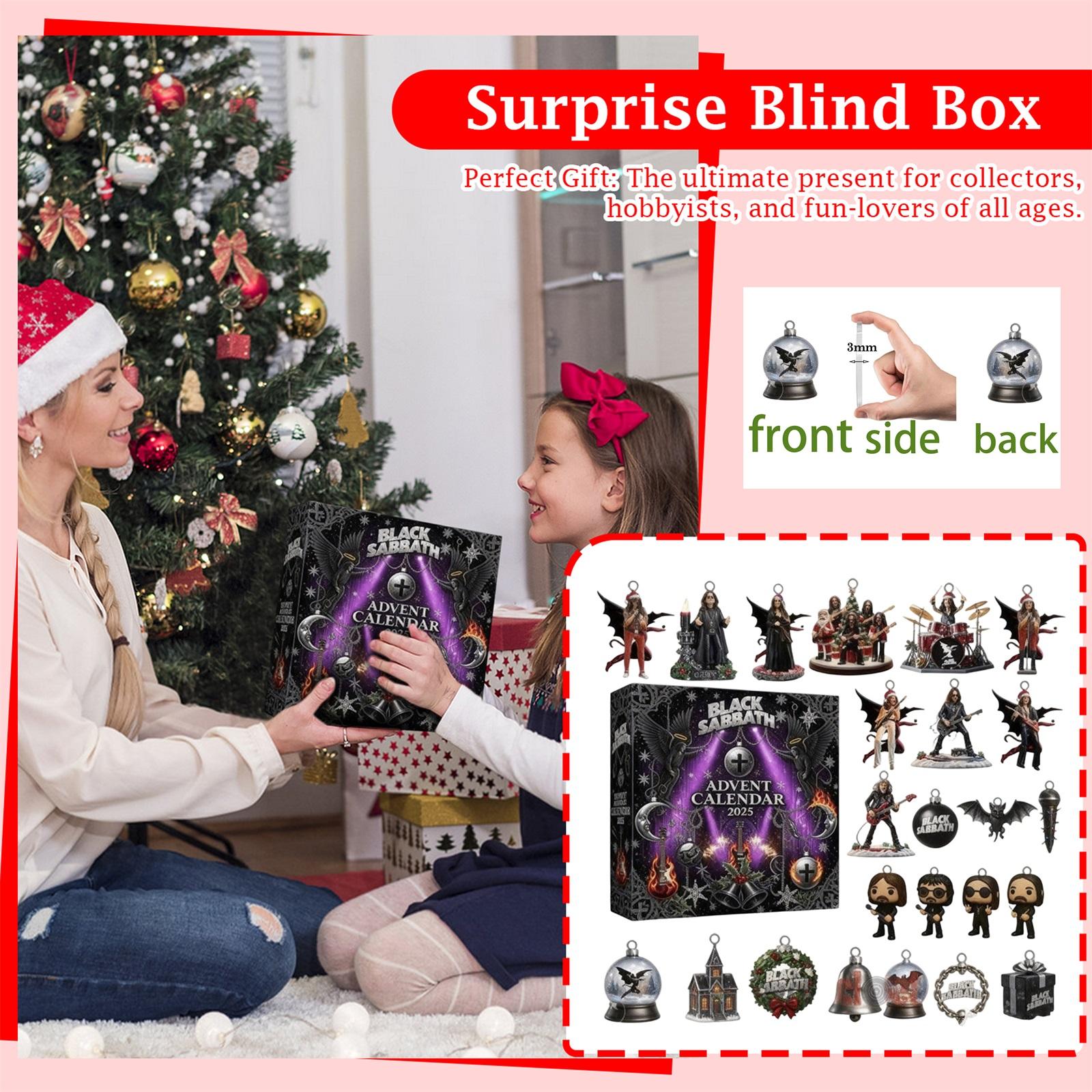 

2D Plane Blindbox Christmas Advent Calendar Blindbox Christmas Tree Decoration Acrylic Pendant One Size