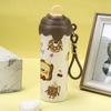 New ice cream stainless steel thermos cup suction pipe cup high value girls portable rope portable outdoor thermos cup